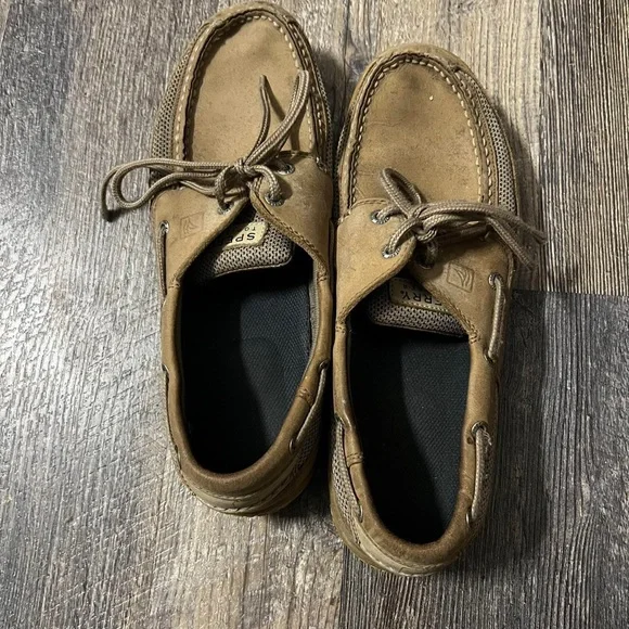 Sperry Men's Tan and Brown Boat-shoes - Picture 1 of 4